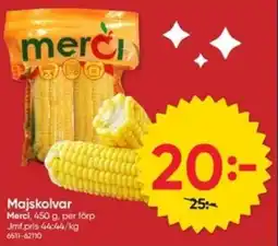 DollarStore Majskolvar erbjuda