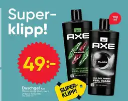 DollarStore Duschgel Axe erbjuda