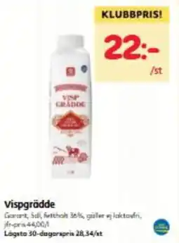 Hemköp Vispgrädde erbjuda