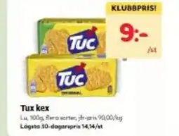 Hemköp Tux kex erbjuda