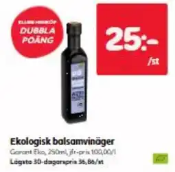 Hemköp Ekologisk balsamvinäger erbjuda