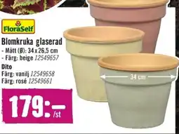 Hornbach Blomkruka glaserad erbjuda