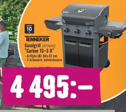 Hornbach TENNEKER Gasolgrill "Carbon TG-3 U" erbjuda