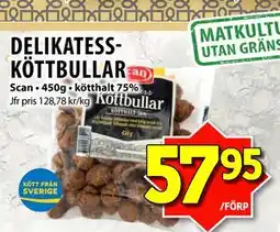 Matvärlden Tensta DELIKATESS- KÖTTBULLAR erbjuda
