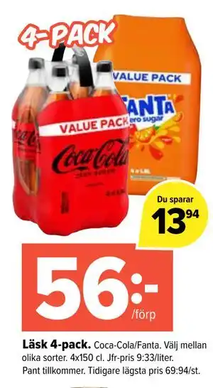 Läsk 4-pack