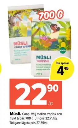 Coop Extra Müsli erbjuda