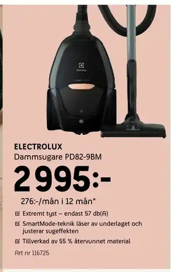 Elon Electrolux Dammsugare PD82-9BM erbjuda
