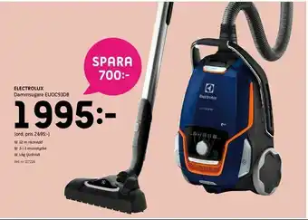 Elon Electrolux Dammsugare EUOC93DB erbjuda