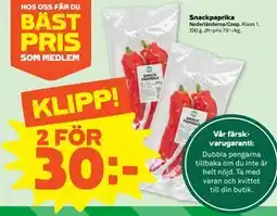 Stora Coop Snackpaprika, Medlemspris erbjuda