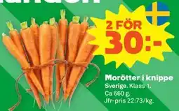 Stora Coop Morötter i knippe erbjuda