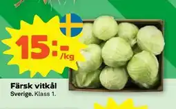 Stora Coop Färsk vitkål erbjuda