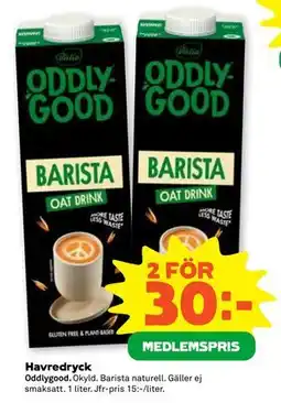 Stora Coop Havredryck, Medlemspris erbjuda
