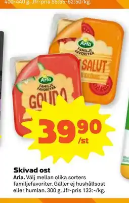 Stora Coop Skivad ost erbjuda
