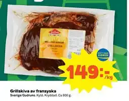 Stora Coop Grillskiva av fransyska erbjuda