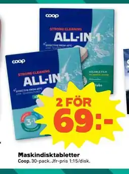 Stora Coop Maskindisktabletter erbjuda