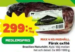 Stora Coop Färsk oxfilé erbjuda
