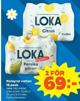 Stora Coop Kolsyrat vatten 12-pack erbjuda