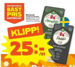 Stora Coop Skivad ost erbjuda