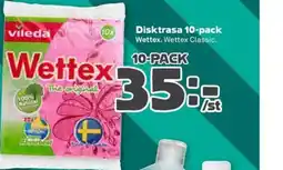 Stora Coop Disktrasa 10-pack Wettex. Wettex Classic. erbjuda