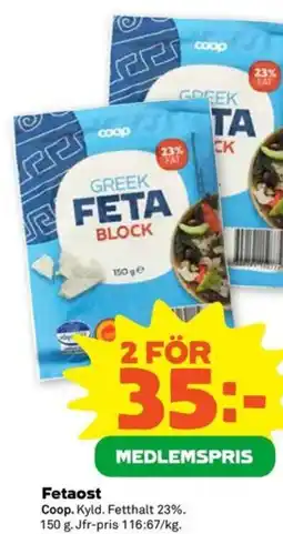 Stora Coop Fetaost erbjuda