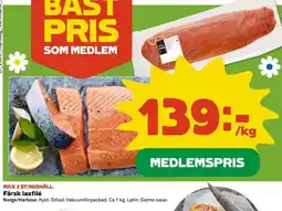 Coop Extra Färsk laxfilé erbjuda
