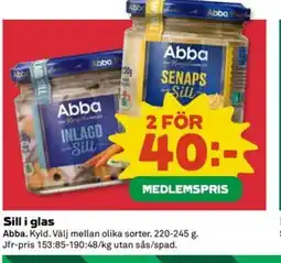 Coop Extra Sill i glas erbjuda