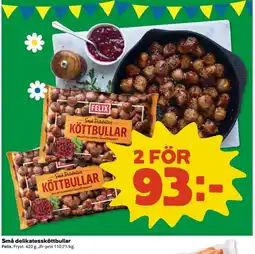 Coop Extra FELIX Små delikatessköttbullar erbjuda