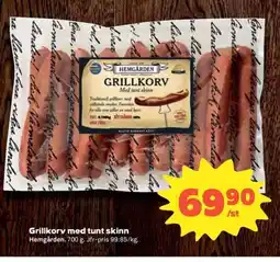Coop Extra Hemgården Grillkorv med tunt skinn erbjuda