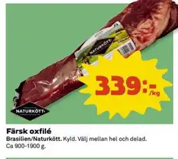 Coop Extra Färsk oxfilé erbjuda