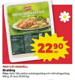 Coop Extra Peka Gratäng erbjuda