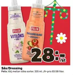 Coop Extra FELIX Sås/Dressing erbjuda