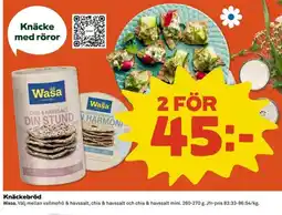 Coop Extra Wasa Knäckebröd erbjuda