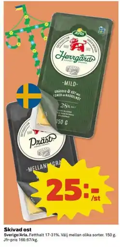 Coop Extra Arla Skivad ost erbjuda