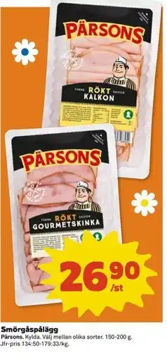 Coop Extra Pärsons Smörgåspålägg erbjuda