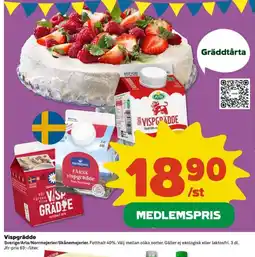 Coop Extra Vispgrädde erbjuda