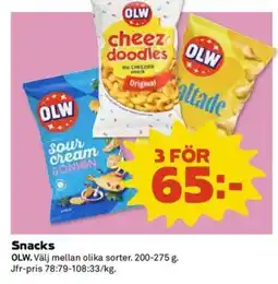 Coop Extra OLW Snacks erbjuda