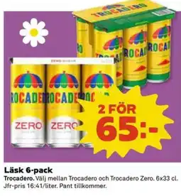 Coop Extra Trocadero Läsk 6-pack erbjuda