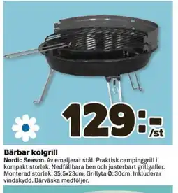 Coop Extra Bärbar kolgrill erbjuda