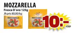 Matvärlden Tensta Fresca D'oro Mozzarella erbjuda