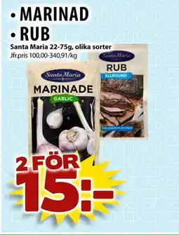 Matvärlden Tensta Santa Maria Marinad • Rub erbjuda
