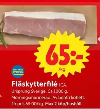 ICA Nära Fläskytterfilé erbjuda