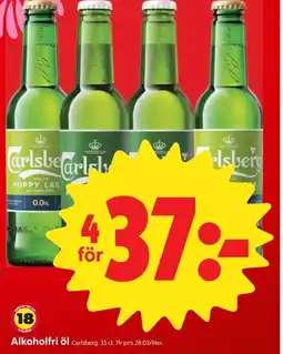 ICA Nära Carlsberg Alkoholfri öl erbjuda