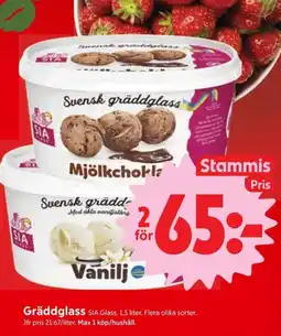 ICA Nära SIA Gräddglass erbjuda