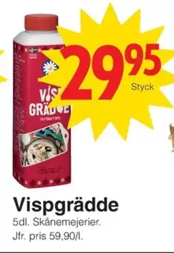 Matöppet Skånemejerier Vispgrädde erbjuda