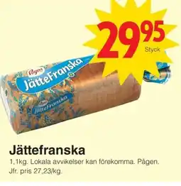 Matöppet Pågen Jättefranska erbjuda
