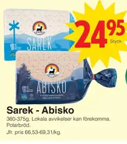 Matöppet Polarbröd Sarek - Abisko erbjuda
