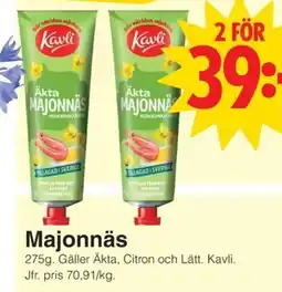 Matöppet Kavli Majonnäs erbjuda
