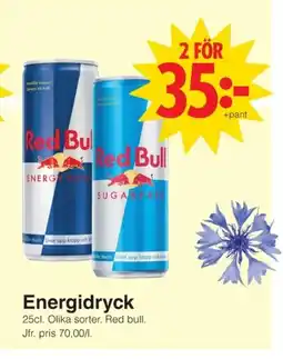 Matöppet Red Bull Energidryck erbjuda
