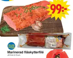 Matöppet Marinerad fläskytterfilé erbjuda