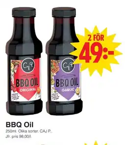 Matöppet CAJ P. BBQ Oil erbjuda